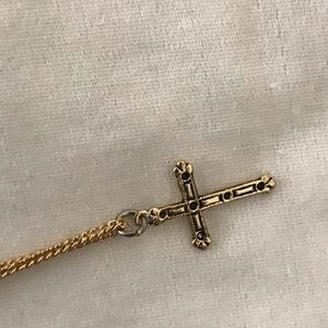 14ktg cross and chain